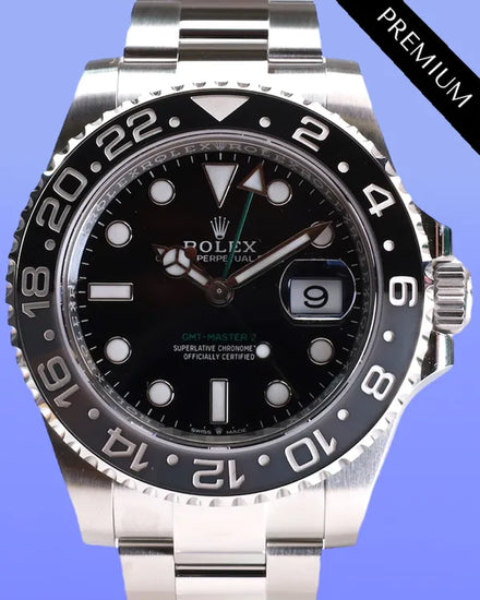 2025 Rolex GMT-Master II "Bruce Wayne" 40MM Black Dial Oyster Bracelet (126710GRNR)