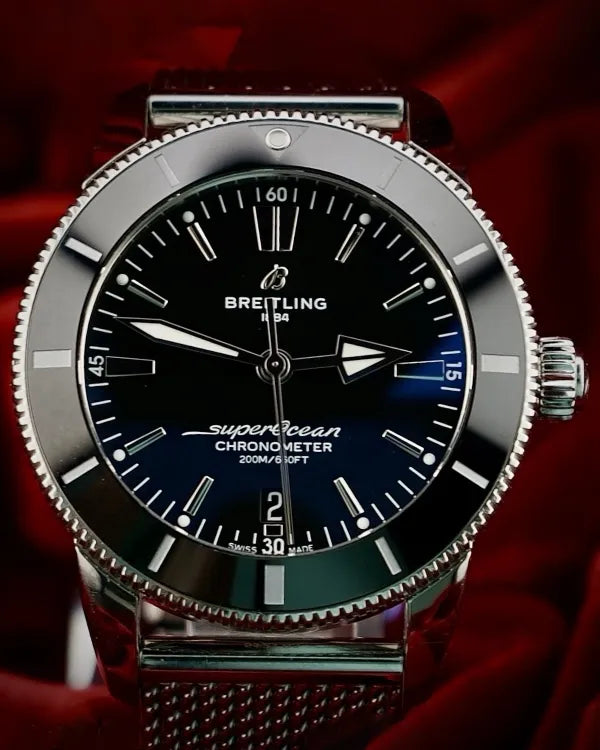 Breitling Superocean Heritage II S.E. 44MM Black Dial Steel Bracelet (AB2030)