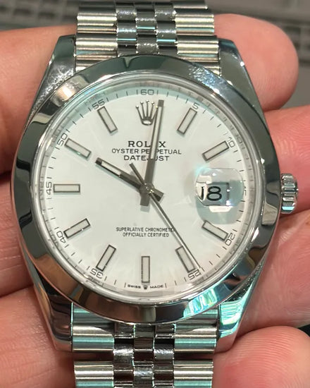 2020 Rolex Datejust 41MM White Dial Jubilee Bracelet (126300)