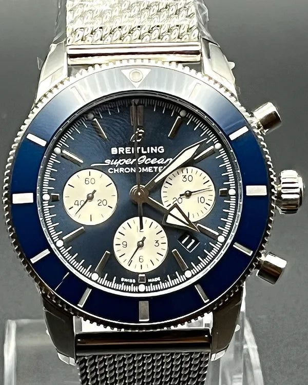 Breitling Superocean Heritage 44MM Blue Dial Steel Bracelet (AB0162161C1A1)