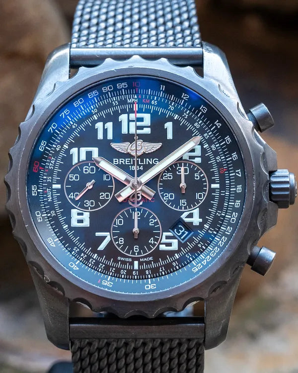 Breitling Chronospace L.E. 46MM Black Dial Steel Bracelet (M2336022/BC17)