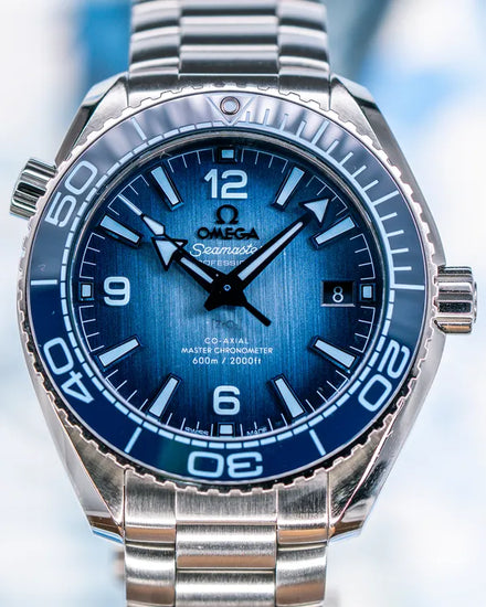 Omega Seamaster Planet Ocean 600M 39.5MM "Summer" Blue Dial Steel Bracelet (215.30.40.20.03.002)