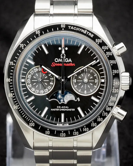 2023 Omega Speedmaster Moonphase 44.25MM Black Dial Steel Bracelet (304.30.44.52.01.001)
