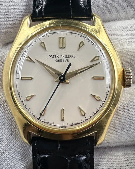 1954 Patek Philippe Calatrava 34MM Silver Dial Leather Strap (2533)
