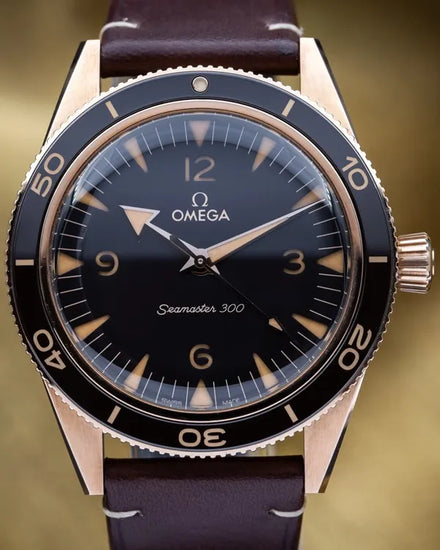 2021 Omega Seamaster 300 41MM Brown Dial Leather Strap (234.92.41.21.10.001)