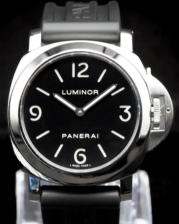 2015 Panerai Luminor Base 44MM Black Dial Rubber Strap (PAM00112)