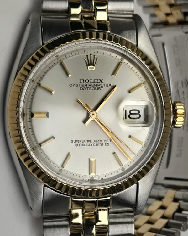 Rolex Datejust 36MM Silver Dial Two-Tone Jubilee Bracelet (1601)