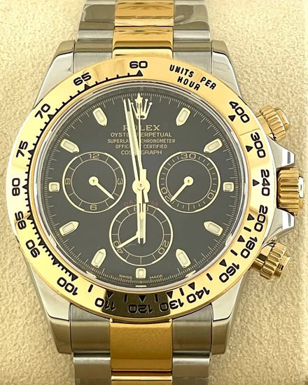 2018 Rolex Cosmograph Daytona 40MM Black Dial Two-Tone Oyster Bracelet (116503)