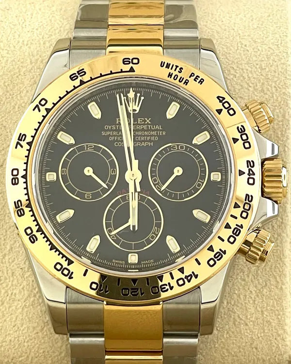 2018 Rolex Cosmograph Daytona 40MM Black Dial Two-Tone Oyster Bracelet (116503)