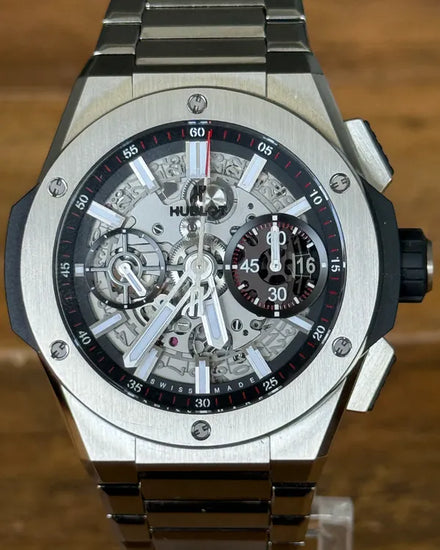 Hublot Big Bang Integrated 42MM Skeleton Dial Titanium Bracelet (451.NX.1170.NX)