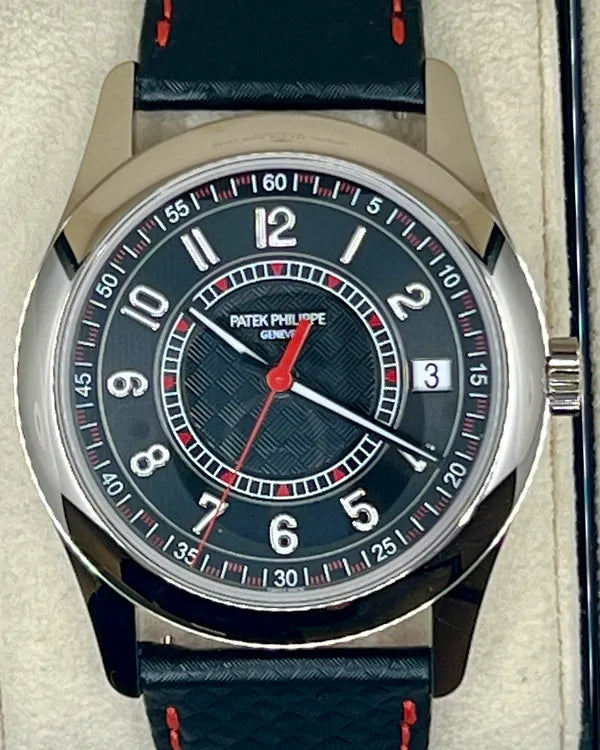 2024 Patek Philippe Calatrava 40MM Black Dial Leather Strap (6007G-010)