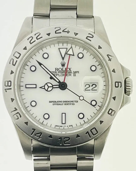 Rolex Explorer II "Polar" 40MM White Dial Oyster Bracelet (16570)