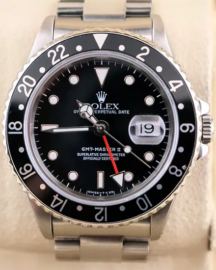 1990 (E Serial) Rolex GMT-Master II 40MM Black Dial Oyster Bracelet (16710)