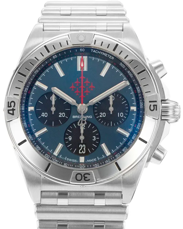 Breitling Chronomat "Royal Air Force" 42MM Blue Dial Steel Bracelet (AB0134)