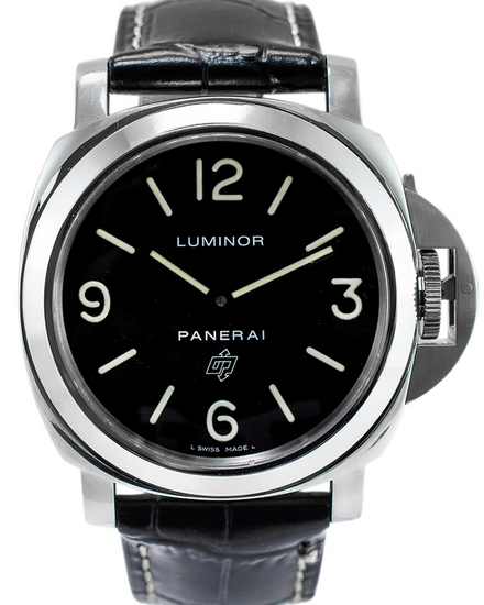 Panerai Luminor Base Logo 44MM Black Dial Leather Strap (OP6834)