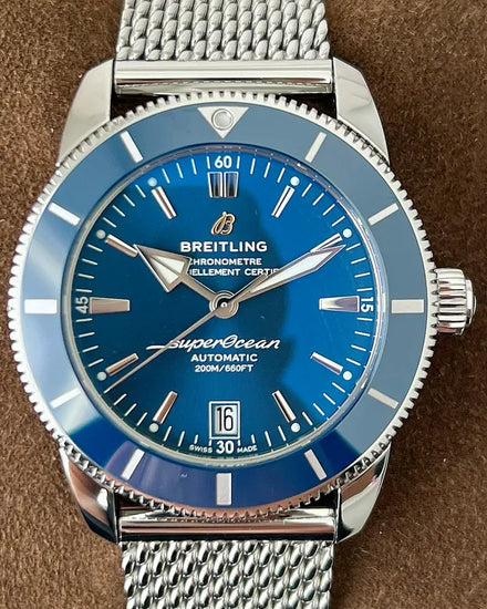 2022 Breitling Superocean Heritage II 42MM Blue Dial Steel Bracelet (AB2010161C1A1)