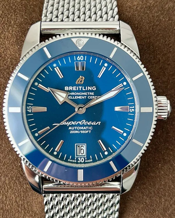 Breitling Superocean Heritage II 42MM Blue Dial Steel Bracelet (AB2010161C1A1)