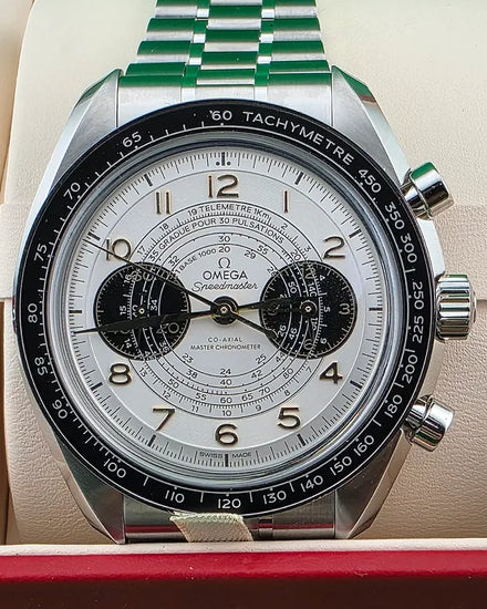 Omega Speedmaster Chronoscope "Paris 2024" 43MM Silver Dial Steel Bracelet (522.30.43.51.02.001)