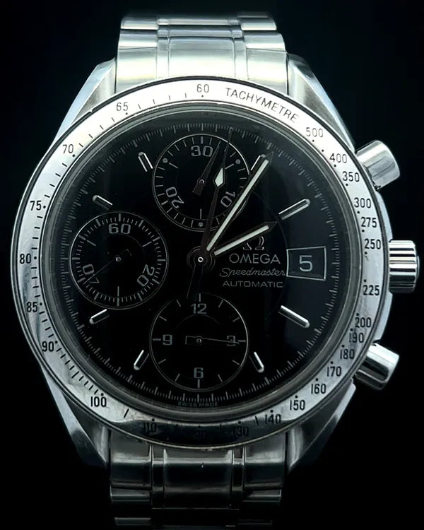 Omega Speedmaster Date 39MM Black Dial Steel Bracelet (3513.50.00)