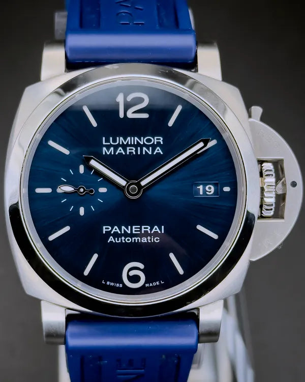 Panerai Luminor Marina 1950 3 Days 42MM Blue Dial Rubber Strap (PAM01393)