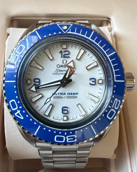 2023 Omega Seamaster Planet Ocean 6000M Ultra Deep 45.5MM White Dial Steel Bracelet (215.30.46.21.04.001)