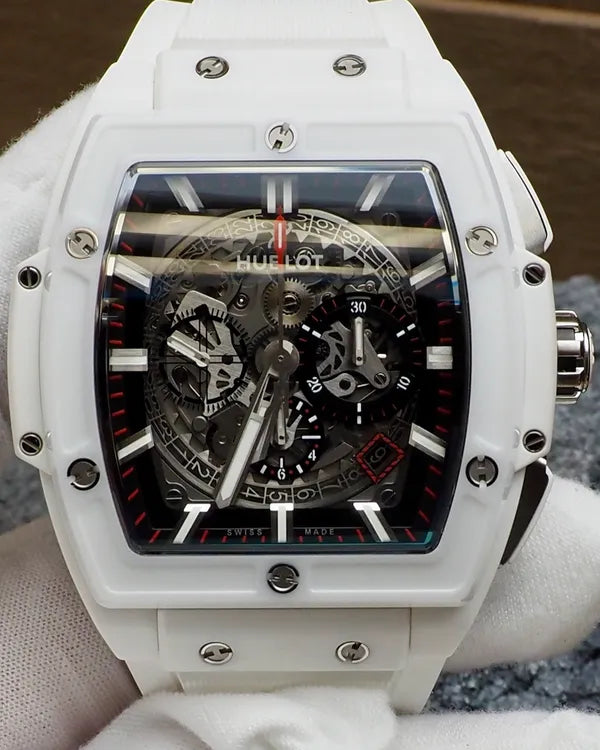 2018 Hublot Spirit of Big Bang 45MM Skeleton Dial Rubber Strap (601.HX.0173.LR)