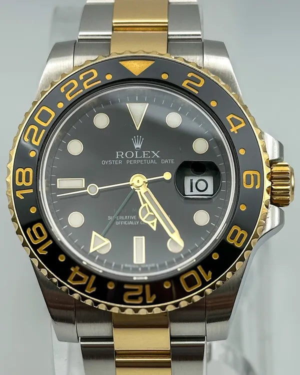 Rolex GMT-Master II 40MM Black Dial Two-Tone Oyster Bracelet (116713LN)