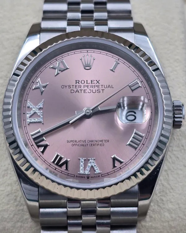 Rolex Datejust 36MM Pink Dial Jubilee Bracelet (126234)