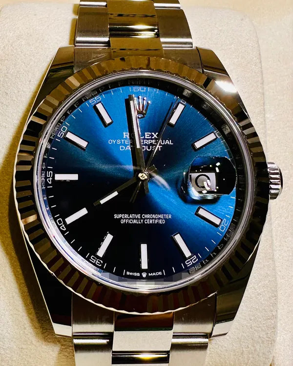 2025 Rolex Datejust 41MM Blue Dial Oyster Bracelet (126334)