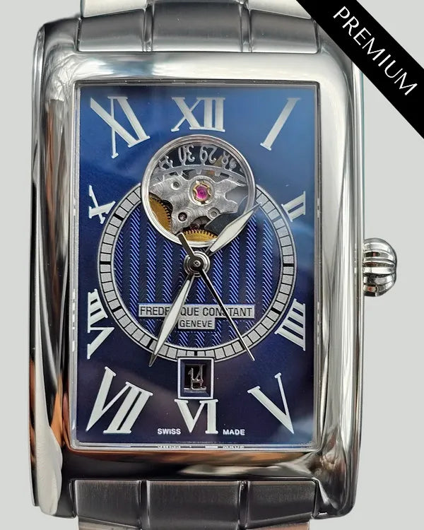 No Reserve - Frederique Constant Classics 47MM Blue Dial Steel Bracelet (FC-315DNS4C26B)
