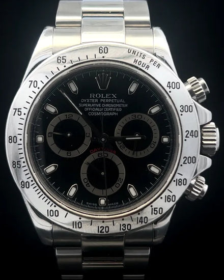 Rolex Cosmograph Daytona 40MM Black Dial Oyster Bracelet (116520)