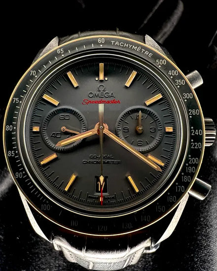 2021 Omega Speedmaster Dark Side Of The Moon "Sedna Black" 44.25MM Black Dial Leather Strap (311.63.44.51.06.001)