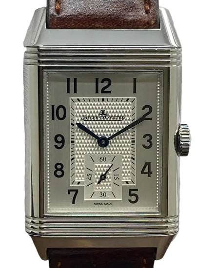 2021 Jaeger-LeCoultre Reverso Travel Time Duo Face 28.3MM Silver Dial Leather Strap (Q3848422)
