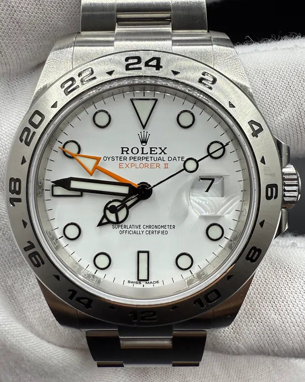 (OSCAR) 2018 Rolex Explorer II "Polar" 42MM White Dial Oystersteel Bracelet (216570)