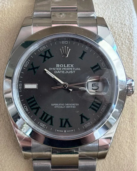 2023 Rolex Datejust "Wimbledon" 41MM Slate Dial Oyster Bracelet (126300)