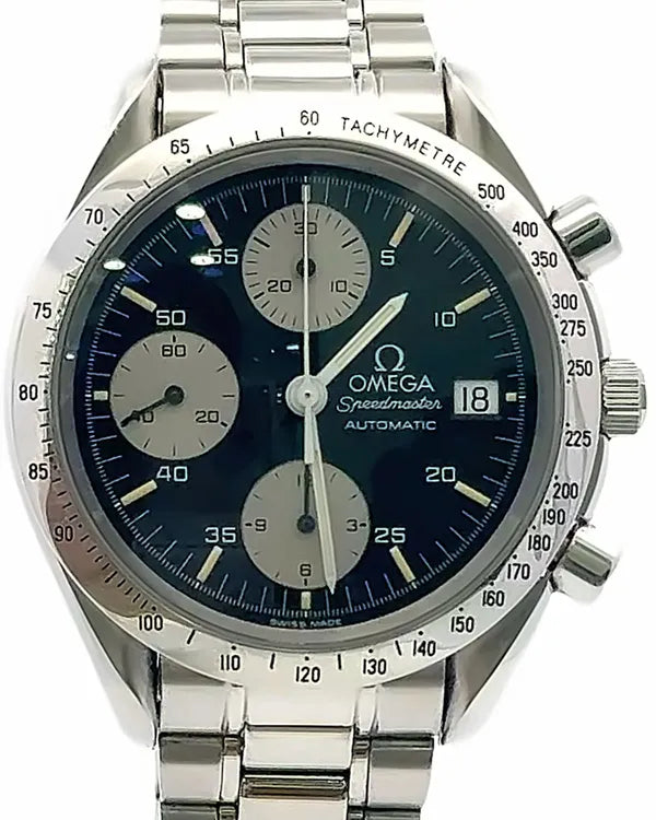 Omega Speedmaster Date 39MM Black Dial Steel Bracelet (175.0043)