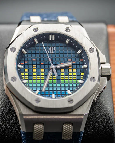 Audemars Piguet Royal Oak Offshore "Music Edition" L. E. 37MM Blue Dial Rubber Strap (77600TI.OO.A343CA.01)