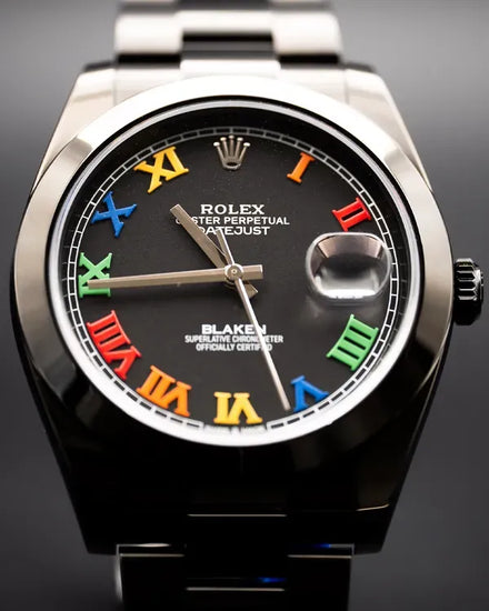2025 Rolex Datejust "Blaken" 41MM Aftermarket Black Dial Oyster Bracelet (126300)