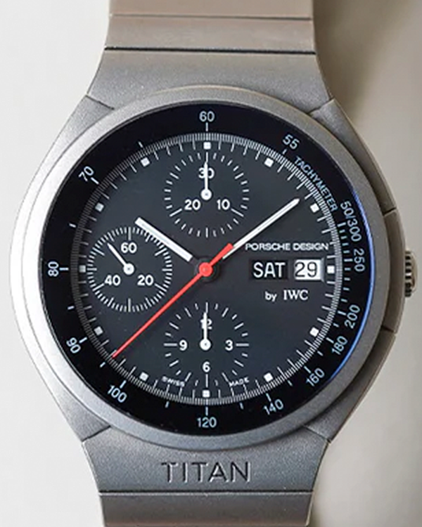 IWC Schaffhausen Porsche Design Chronograph “Titan” 42MM Black Dial Titanium Bracelet (3702)