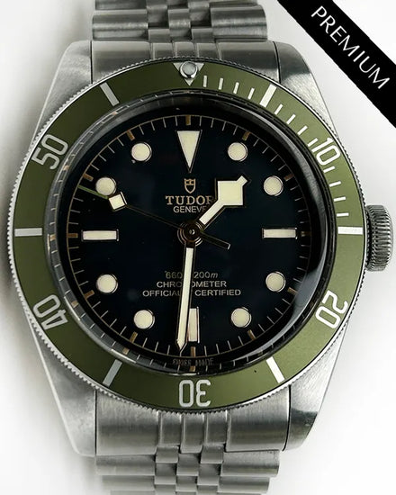 2018 Tudor Black Bay Heritage "Harrods" S.E. 41MM Black Dial Aftermarket Steel Bracelet (79230G)