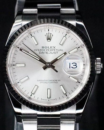 2022 Rolex Datejust 36MM Silver Dial Oyster Bracelet (126234)