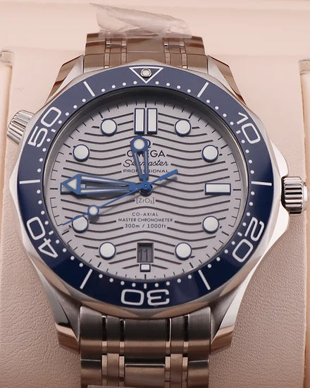 2025 Omega Seamaster Diver 300M 42MM Grey Dial Steel Bracelet (210.30.42.20.06.001)