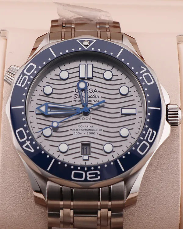 2025 Omega Seamaster Diver 300M 42MM Grey Dial Steel Bracelet (210.30.42.20.06.001)