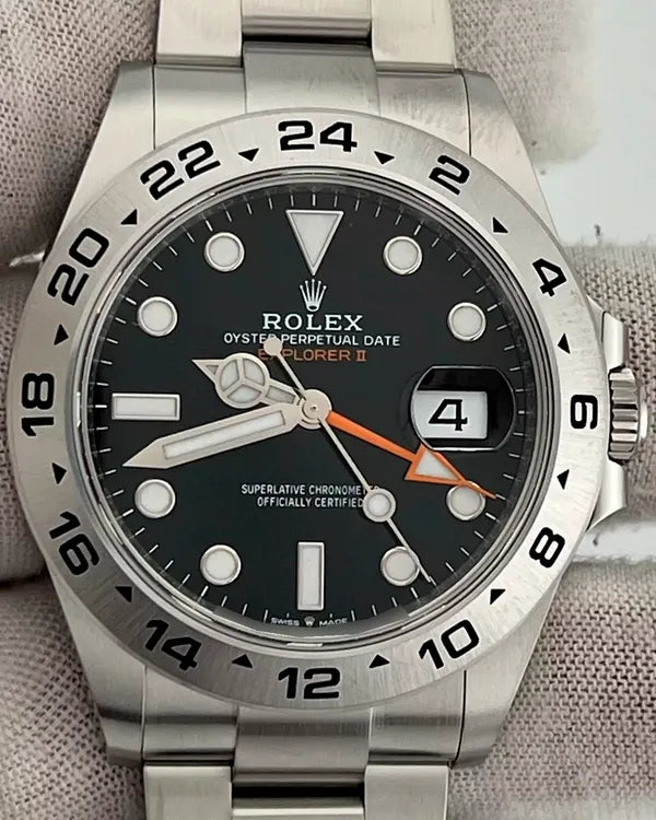 2024 Rolex Explorer II 42MM Black Dial Oyster Bracelet (226570)
