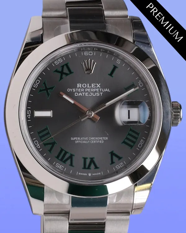 2025 Rolex Datejust "Wimbledon" 41MM Slate Dial Oyster Bracelet (126300)