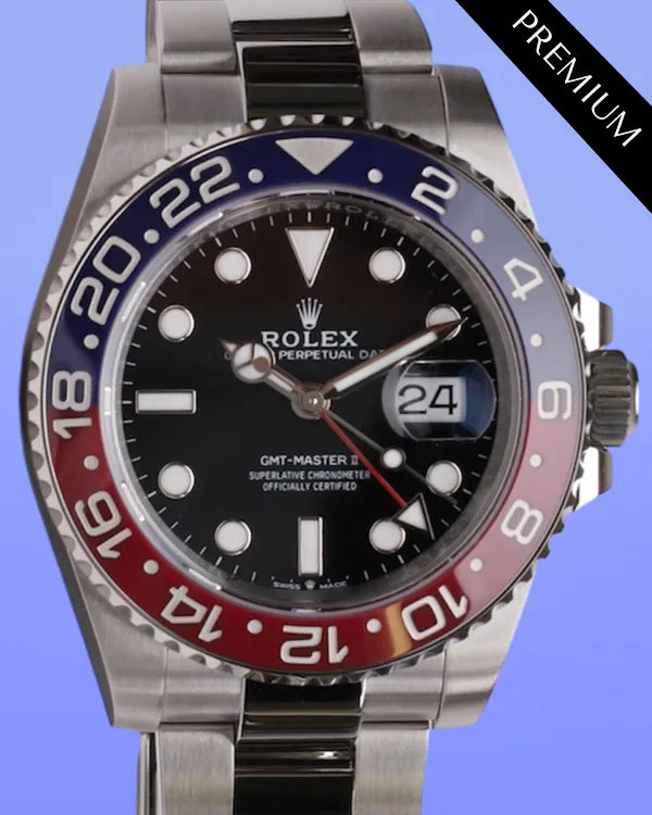 2025 Rolex GMT-Master II "Pepsi" 40MM Black Dial Oyster Bracelet (126710BLRO)