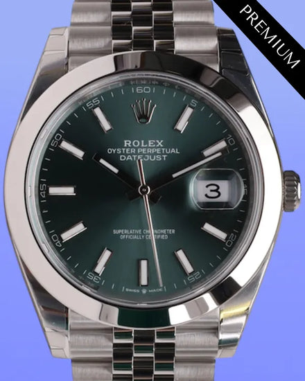 2025 Rolex Datejust 41MM Green Dial Jubilee Bracelet (126300)