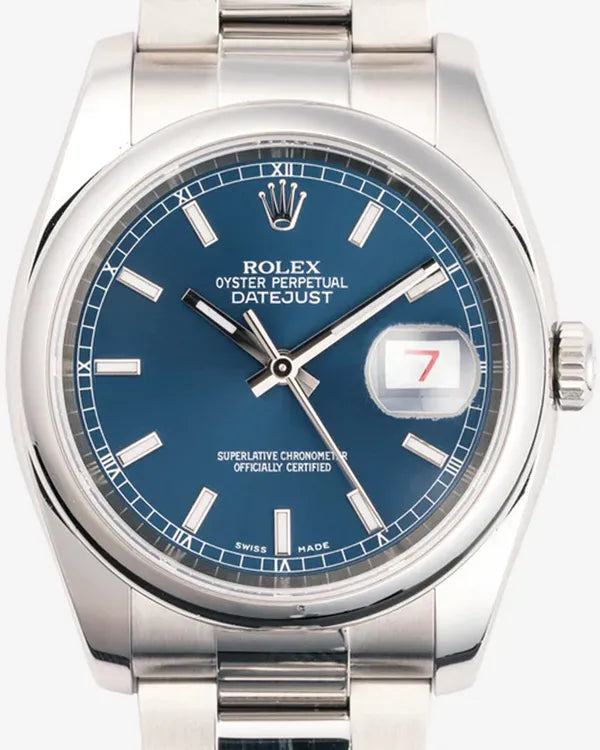 Rolex Datejust 36MM Blue Dial Oyster Bracelet (116200)