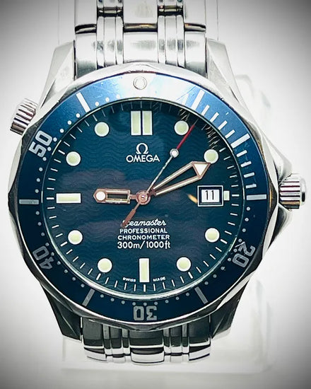 No Reserve - Omega Seamaster Diver 300M "James Bond" 41MM Blue Dial Steel Bracelet (2531.80.00)