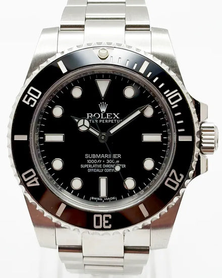 Rolex Submariner No Date 40MM Black Dial Oyster Bracelet (114060)